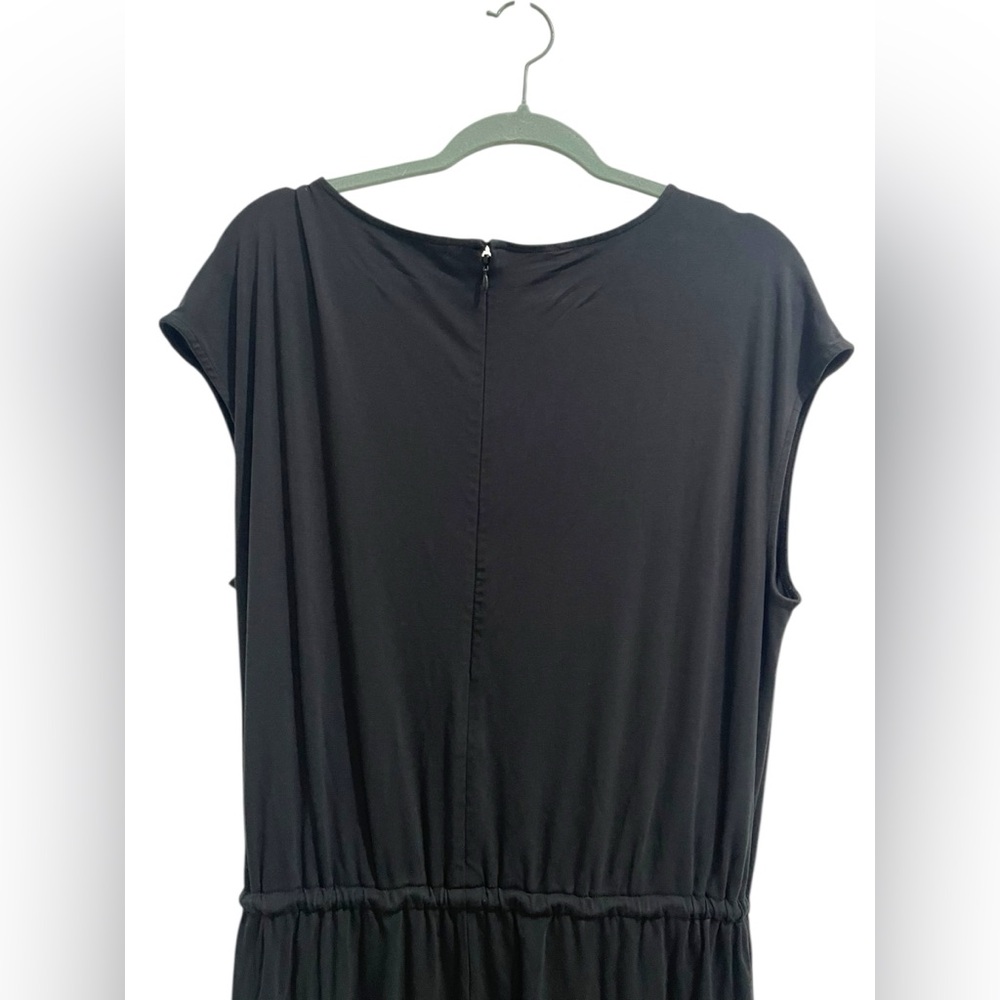 Lauren Ralph Lauren Women’s Jumpsuit Black Wide Leg Size L Y2K Retro - Picture 5 of 15